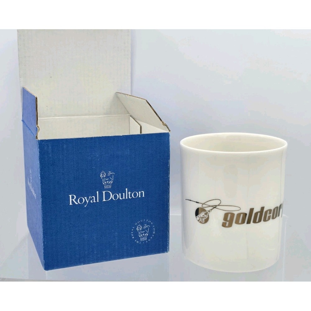 New 1996 Royal Doulton Studio‎ Provence Light Noir Coffee Mug - GOLDCORP W/box